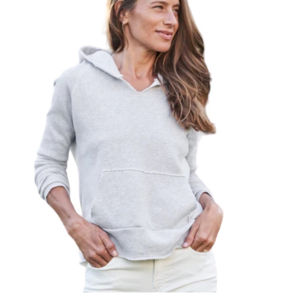 Frank & Eileen Light Gray Hoodie Sweatshirt Melanie